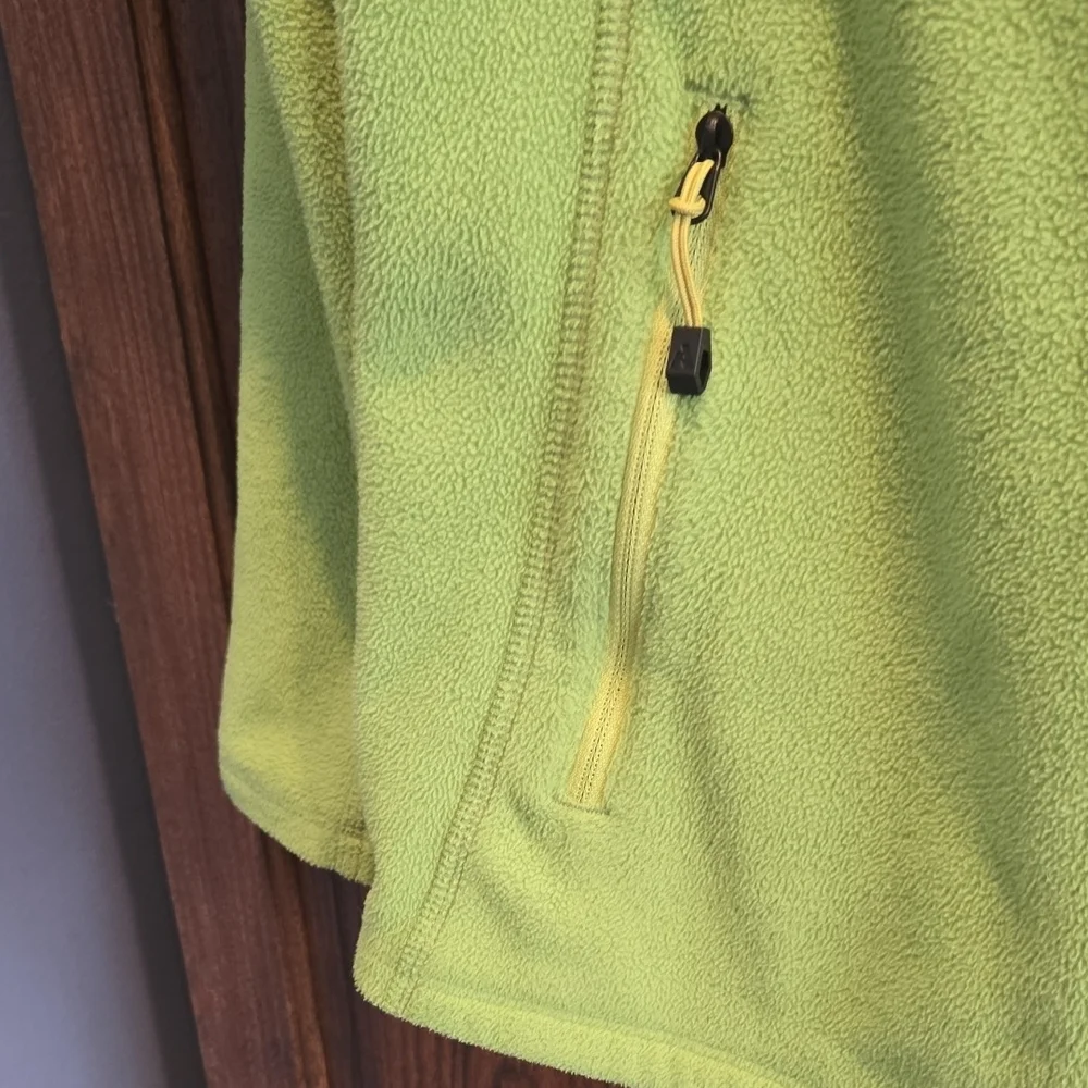 Eddie Bauer Bright Green Fleece Jacket - Picture 5 of 10